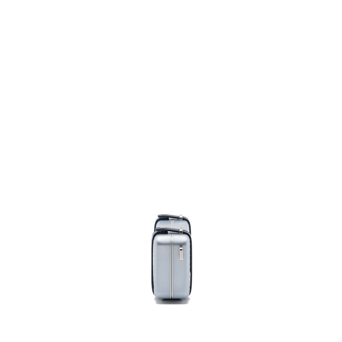 X RIMOWA CLUTCH TRUNK BAG ALUMINIUM / CALFSKIN SILVER / BLACK SHW