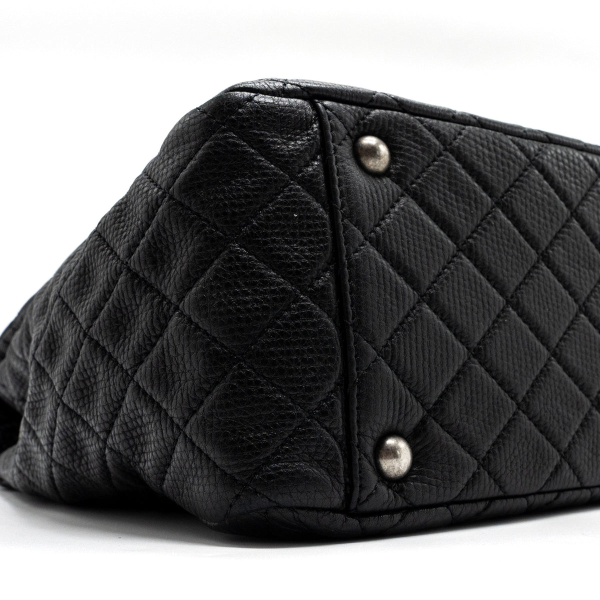 XXL CLASSIC TRAVEL FLAP CALFSKIN BLACK RUTHENIUM HARDWARE
