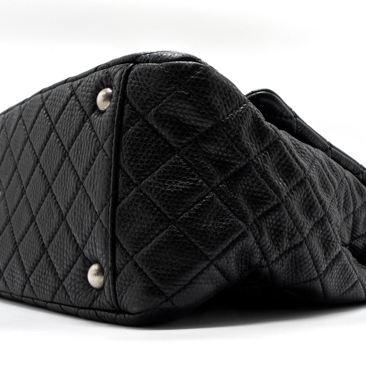 XXL CLASSIC TRAVEL FLAP CALFSKIN BLACK RUTHENIUM HARDWARE
