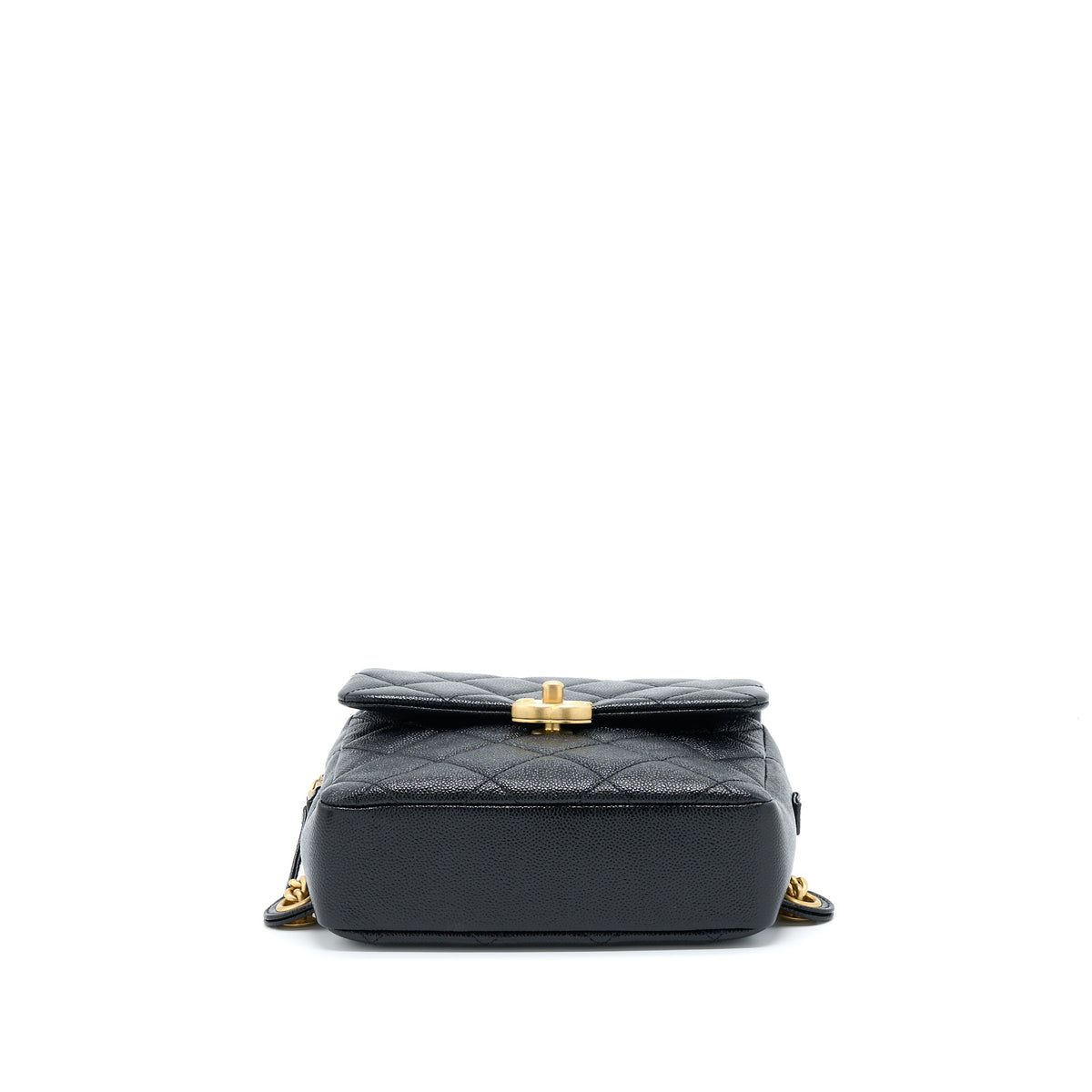 22P FLAP BACKPACK CAVIAR BLACK GHW (MICROCHIP)